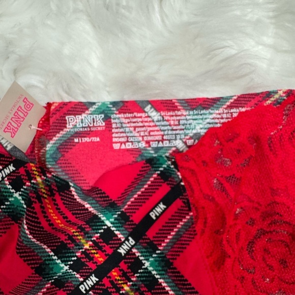 Red PINK Victorias Secret Bralette Lace Set - Picture 12 of 12